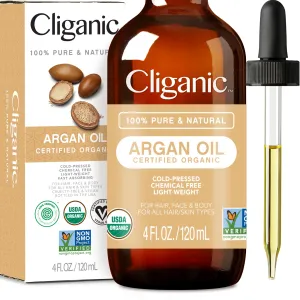 100% Pure Moroccan Argan Oil | 120ml | Hair, Face & Skin Moisturizer | Organic Cold Pressed