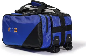 2 Ball Compact Bowling Tote Roller with Expandable Shoe Storage