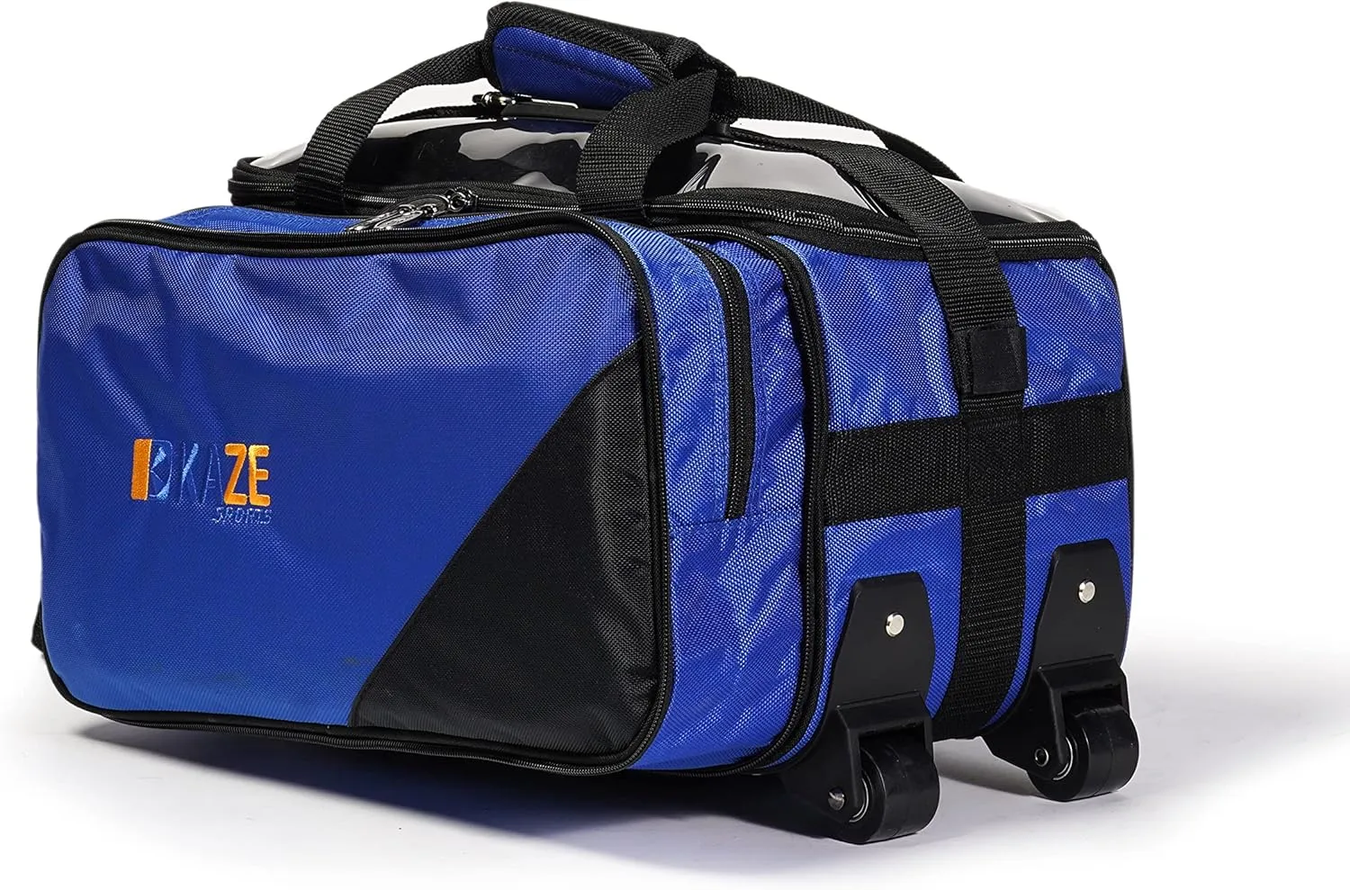 2 Ball Compact Bowling Tote Roller with Expandable Shoe Storage