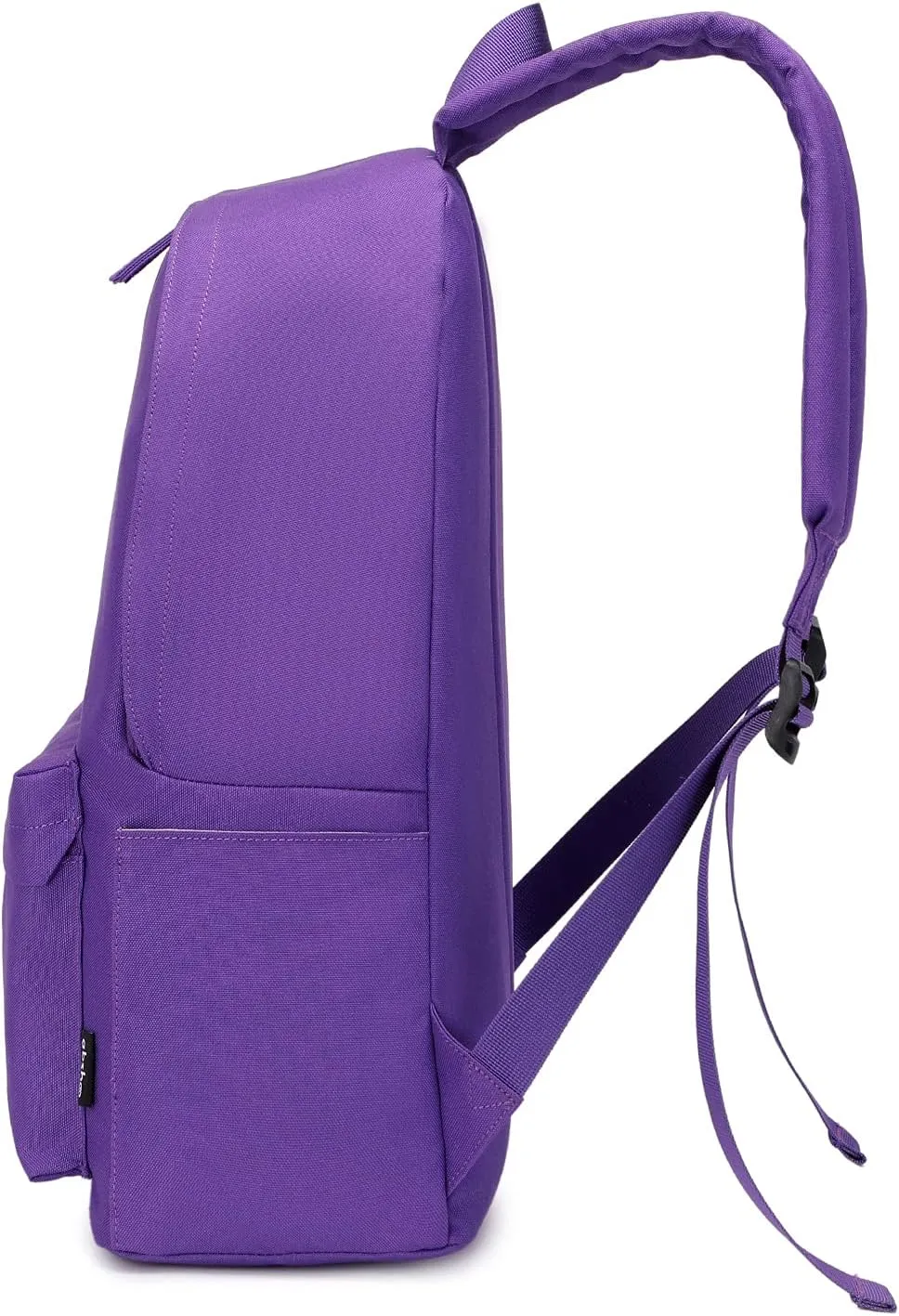 abshoo Lightweight Casual Unisex Backpack for School Solid Color Boobags (Purple)
