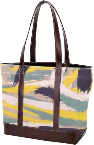 Abstract Art-187 Tote Bags Durable Leather Canvas Purses and Handbags for Women Top Handle Shoulder Satchel Hobo Bags