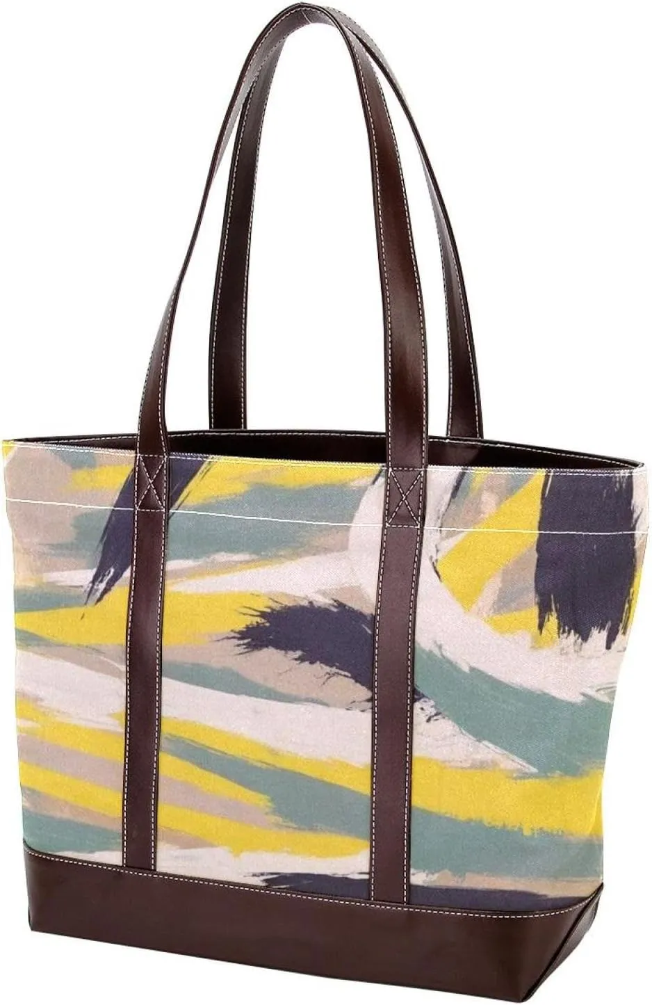Abstract Art-187 Tote Bags Durable Leather Canvas Purses and Handbags for Women Top Handle Shoulder Satchel Hobo Bags