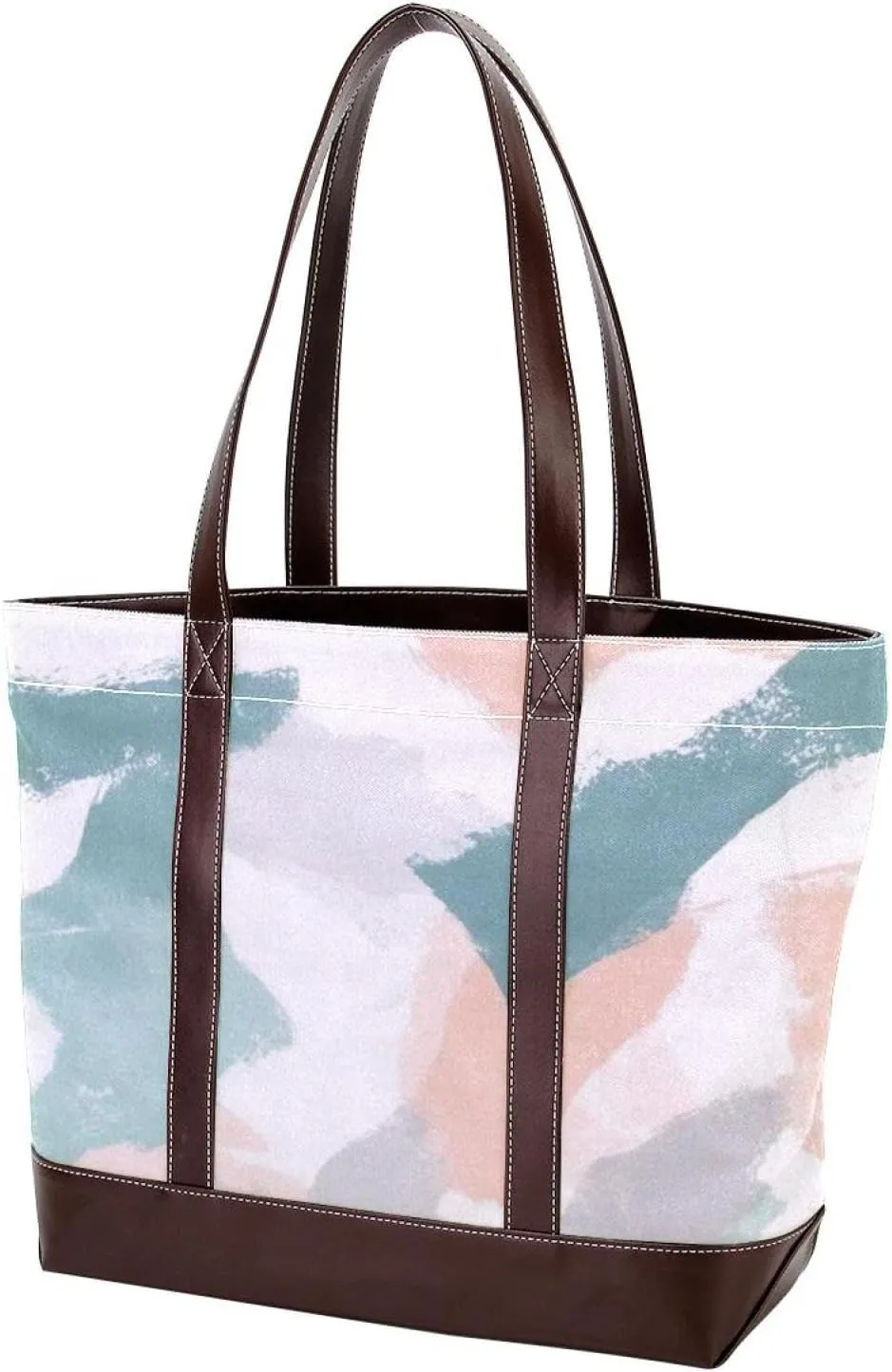 Abstract Art-199 Tote Bags Durable Leather Canvas Purses and Handbags for Women Top Handle Shoulder Satchel Hobo Bags