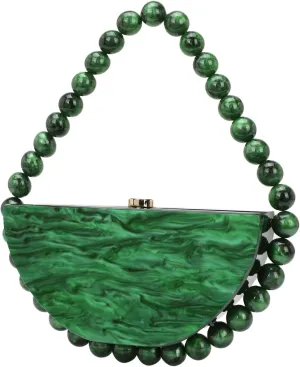 Acrylic Clutch Purses for Women Cute Bead Evening Handbag Chic Trendy Evening Clutch Bag for Party Prom Wedding 2025