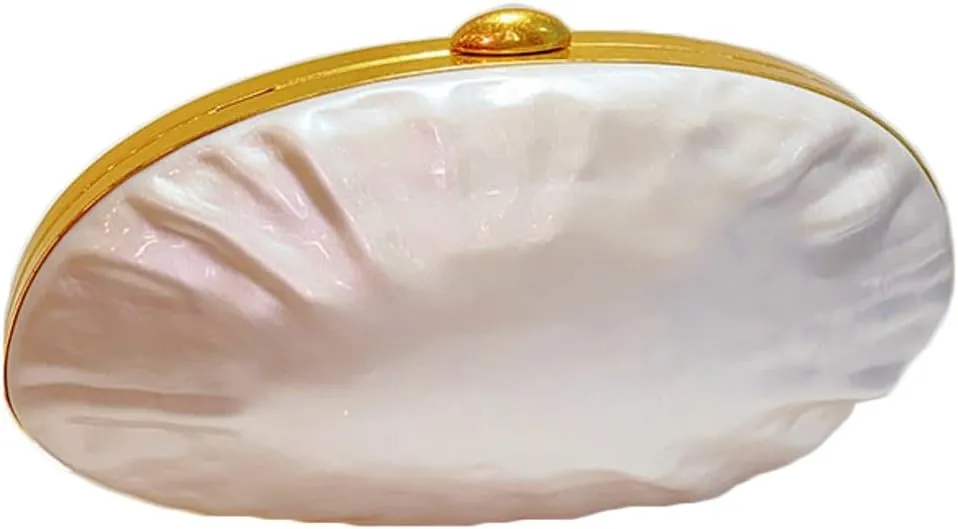 Acrylic Evening Clutch Purses Women Chic Shell-shaped Evening Handbag Evening Clutch Bag with Chain for Prom Wedding 2025