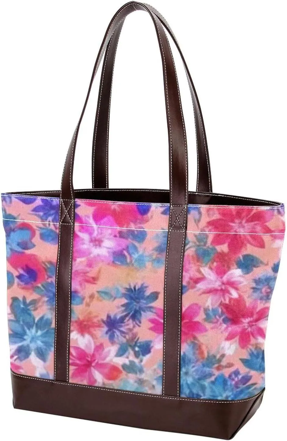 Aesthetic Tie Dyeing-208 Tote Bags Durable Leather Canvas Purses and Handbags for Women Top Handle Shoulder Satchel Hobo Bags