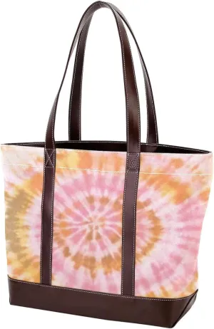 Aesthetic Tie Dyeing-214 Tote Bags Durable Leather Canvas Purses and Handbags for Women Top Handle Shoulder Satchel Hobo Bags