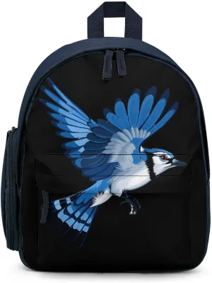 Animal Bird Blue Jay Backpack Adjustable Strap Travel Backpack Lightweight Carry on Backpack Casual Daypack for Adults Blue-style