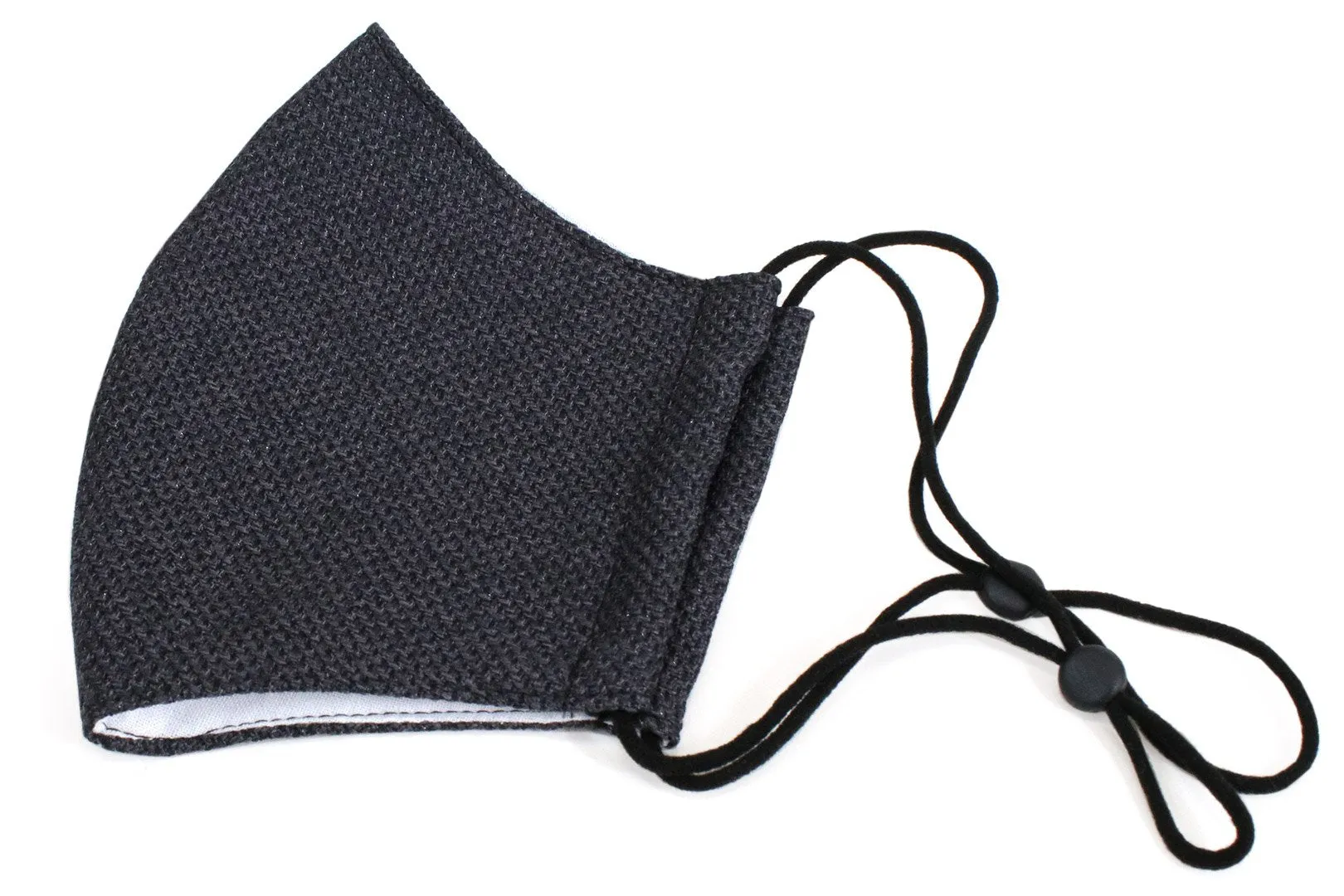 【Archive】Reusable Easy Breathe Cotton Glitter Color Cloth Face Mask - Charcoal Gray Medium