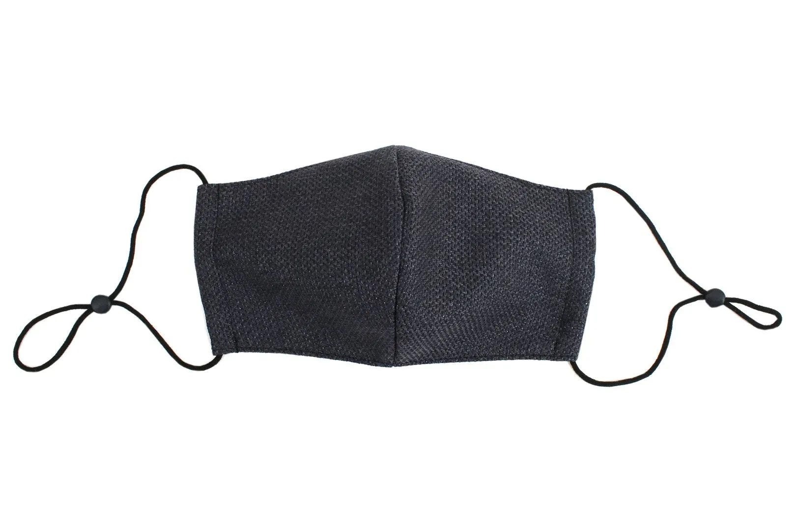 【Archive】Reusable Easy Breathe Cotton Glitter Color Cloth Face Mask - Charcoal Gray Medium