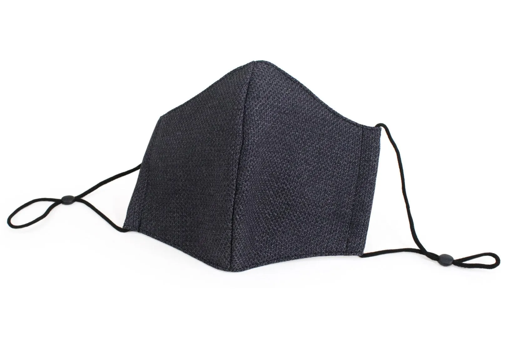 【Archive】Reusable Easy Breathe Cotton Glitter Color Cloth Face Mask - Charcoal Gray Medium