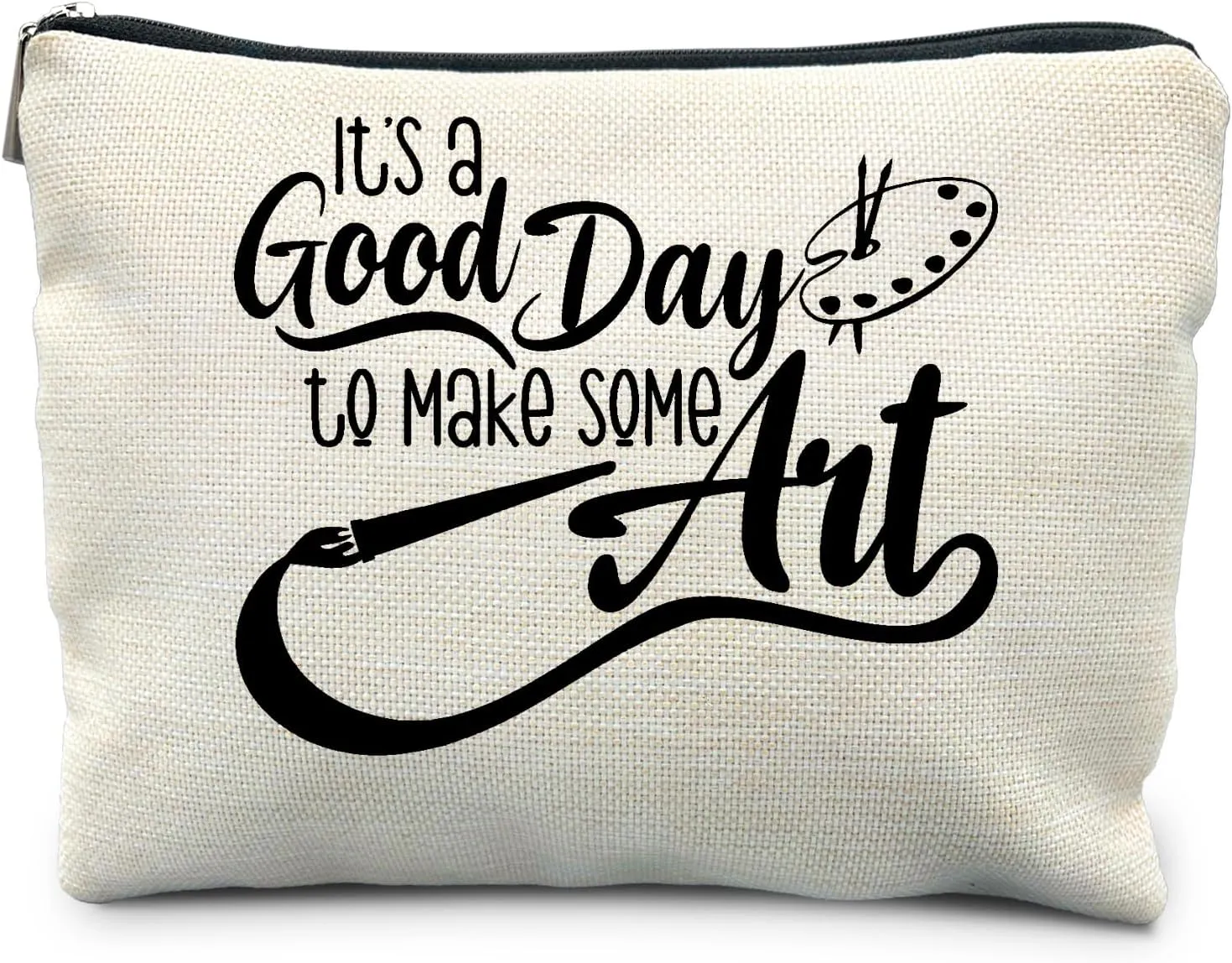 Art Teacher Gifts, Gifts for Art Lovers, Art Gifts for Women Makeup Bag, Gifts for Artists Women, It's a Good Day to Make Some Art Cosmetic Bag Makeup Pouch, Best Gifts for Artists