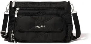Baggallini Original Everyday 11x 7.5 Crossbody Bags for Women RFID Protected Lightweight Nylon Zippered Travel Purse