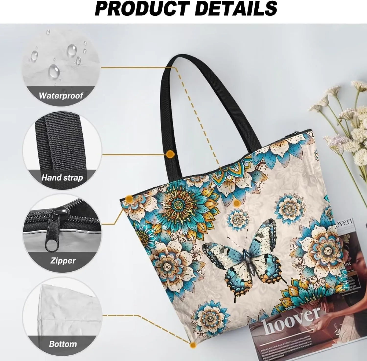 Beach Bag for Women, Large Beach Bags Tote Bag Shoulder Bag Waterproof Travel Weekender Bag Tote Bags