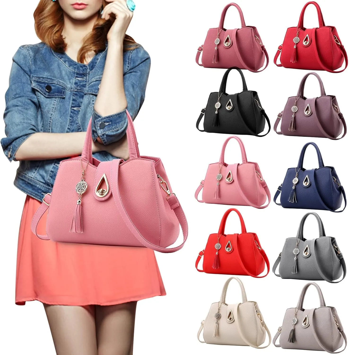 Beach Tote Bag Large Dumpling Handbags Crossbody Bags Shoulder Hobo Handbag For Business Wife Mama Travel Work Outdoor i