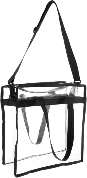 BESPORTBLE Clear Tote Bag Capacity Transparent Handbag for Shopping Travel and Daily Use Sturdy Zipper Closure and Material Versatile and Durable Design