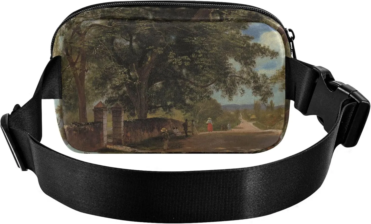 Bierstadt Albert Street Nassau Print Women Fanny Pack Waterproof Everywhere Belt Bag Pattern Crossbody Waist Bag