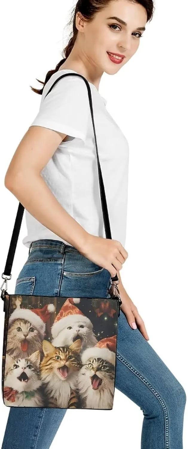 Boho Bags for Women Leather Handbag Shoulder Bucket Crossbody Purse