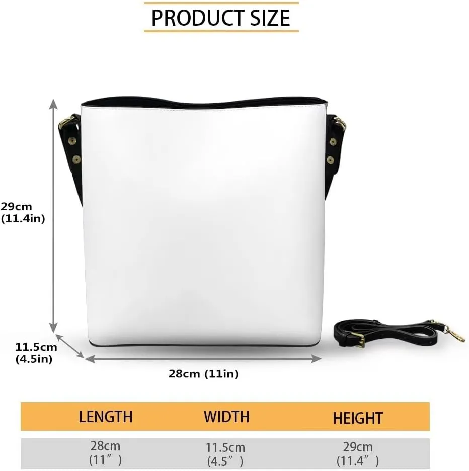 Boho Bags for Women Leather Handbag Shoulder Bucket Crossbody Purse