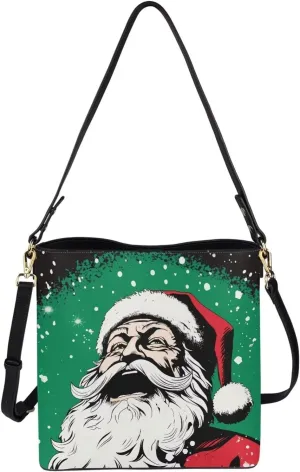 Boho Bags for Women Leather Handbag Shoulder Bucket Crossbody Purse