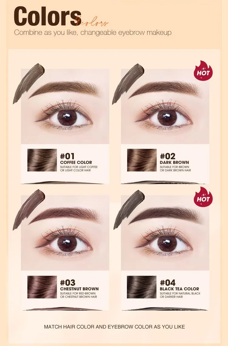  (buy 1 get 1 free)  long-lasting, smudge-proof, waterproof eyebrow cream