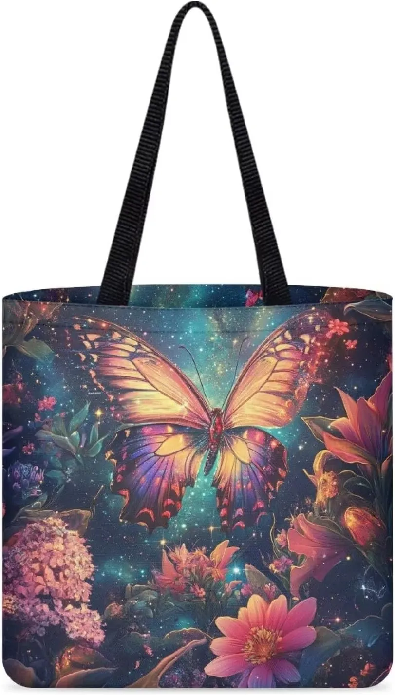 Canvas Bag with Handle Women Classic Large Canvas Grocery Bags Reusable