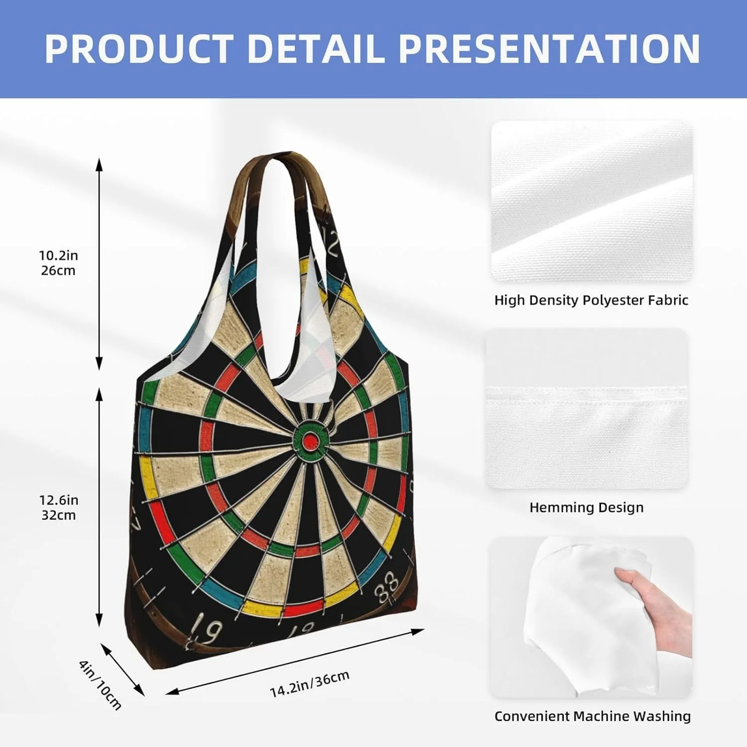 Canvas Tote Bag Reusable Grocery Bags Lightweight Handbag Loon Birds Tote Bag for Shopping Cloth Bags