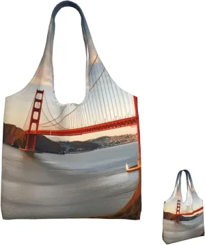Canvas Tote Bag Reusable Grocery Bags Lightweight Handbag Loon Birds Tote Bag for Shopping Cloth Bags