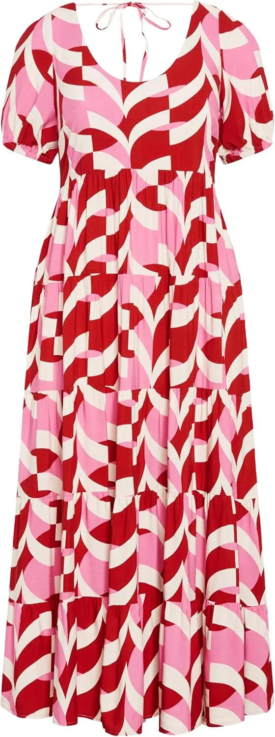 City Chic Women's Apparel Women's Mila Print Dress