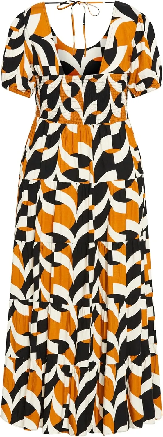 City Chic Women's Apparel Women's Mila Print Dress