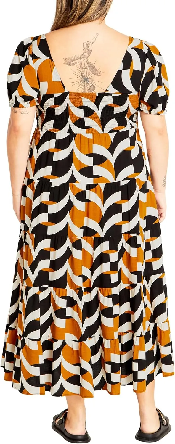 City Chic Women's Apparel Women's Mila Print Dress