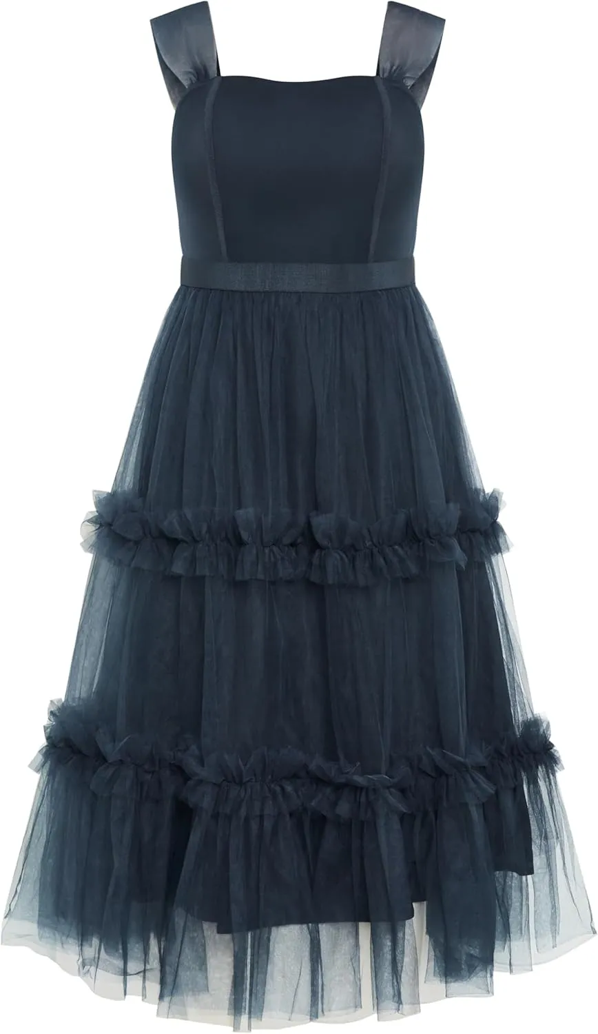 City Chic Women's Plus Size Dress - Charming Midi
