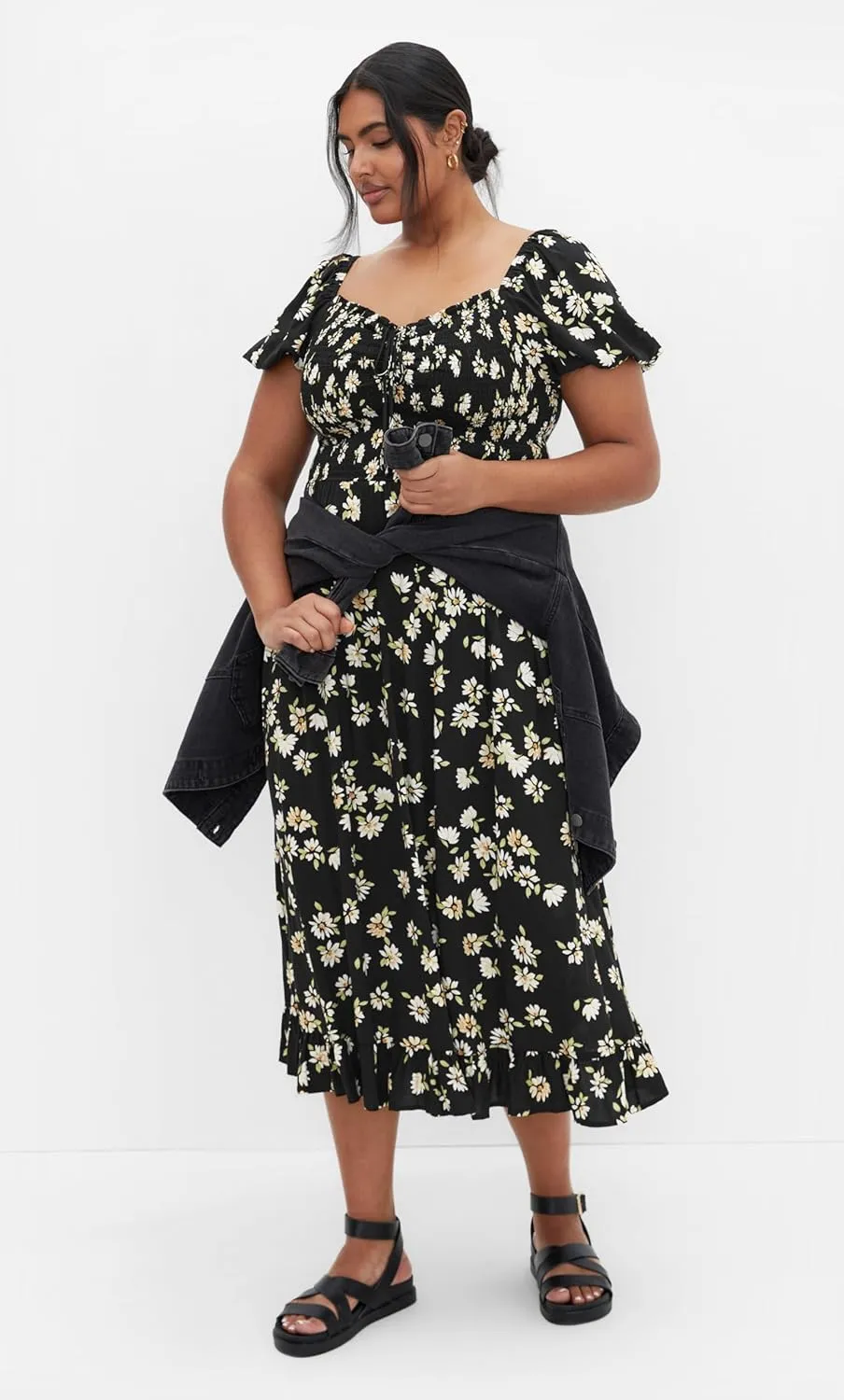 City Chic Women's Plus Size Dress - Emie Shirred Midi