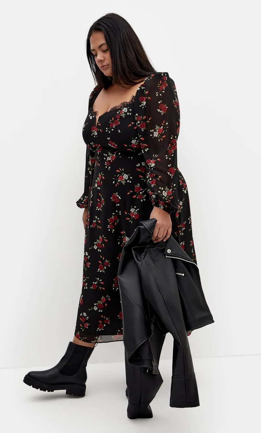 City Chic Women's Plus Size Dress-Orla Print