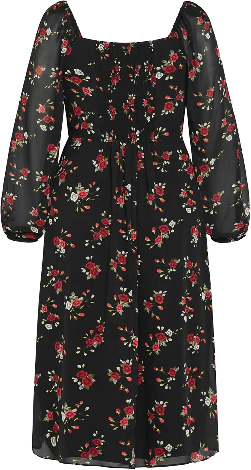 City Chic Women's Plus Size Dress-Orla Print