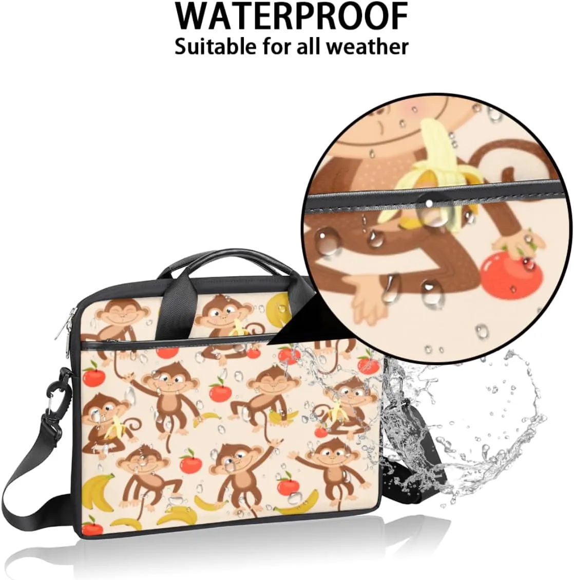 Classic Japan Scenery Design Laptop Shoulder Bag for Tablet Computer Notebook Sleeve Messenger Carrying Case Briefcase Tote