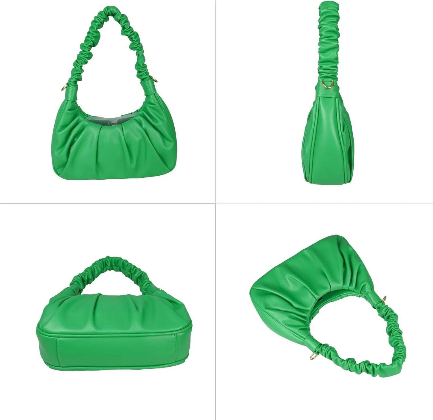 Classic Shoulder Bags for Women Cute Hobo Tote Mini Leather Handbag Clutch Purse Lightweight