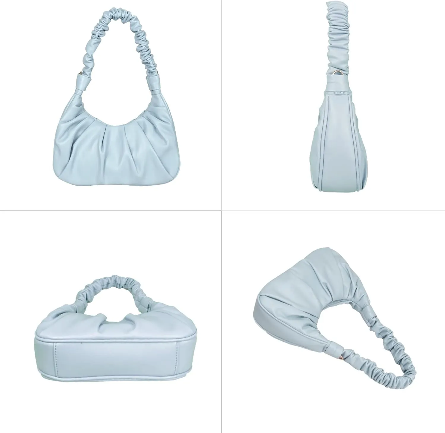 Classic Shoulder Bags for Women Cute Hobo Tote Mini Leather Handbag Clutch Purse Lightweight