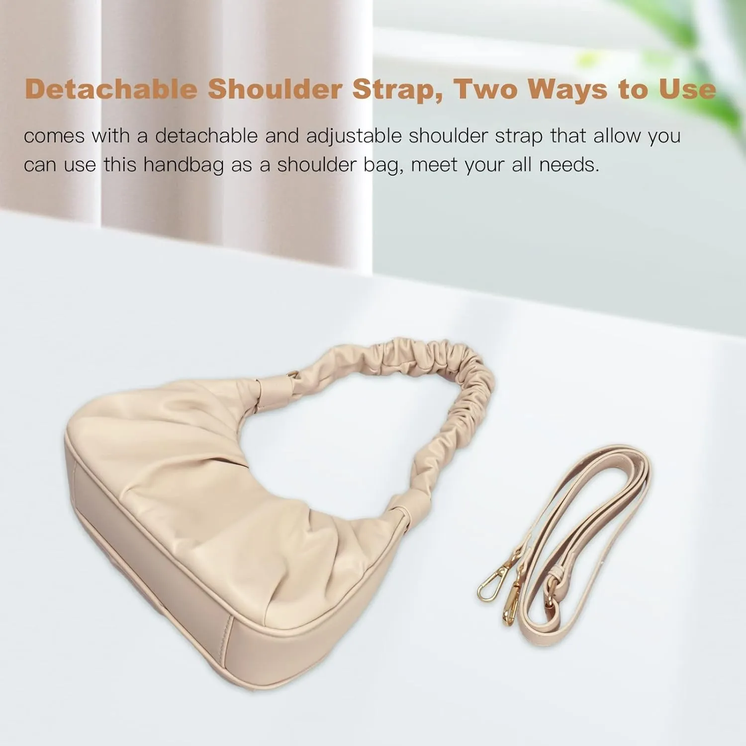 Classic Shoulder Bags for Women Cute Hobo Tote Mini Leather Handbag Clutch Purse Lightweight