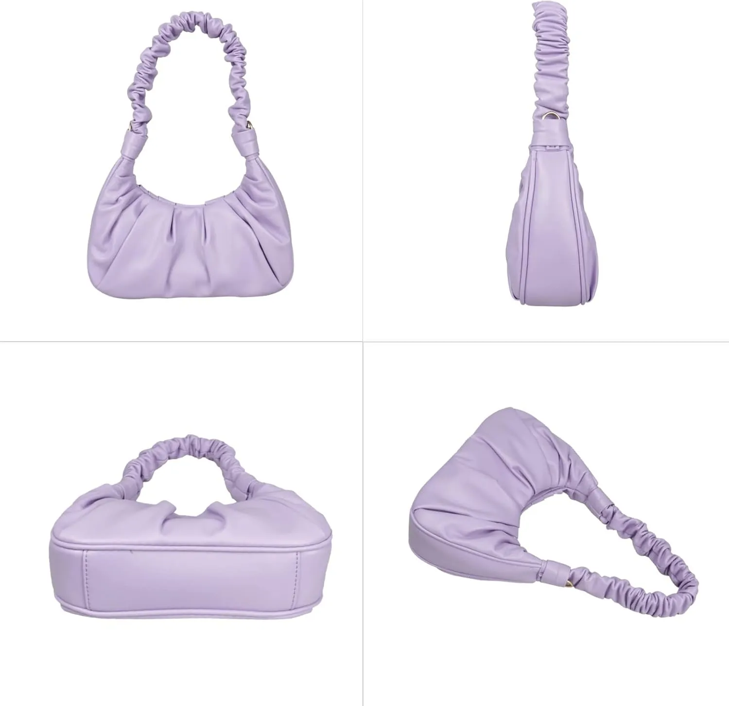 Classic Shoulder Bags for Women Cute Hobo Tote Mini Leather Handbag Clutch Purse Lightweight