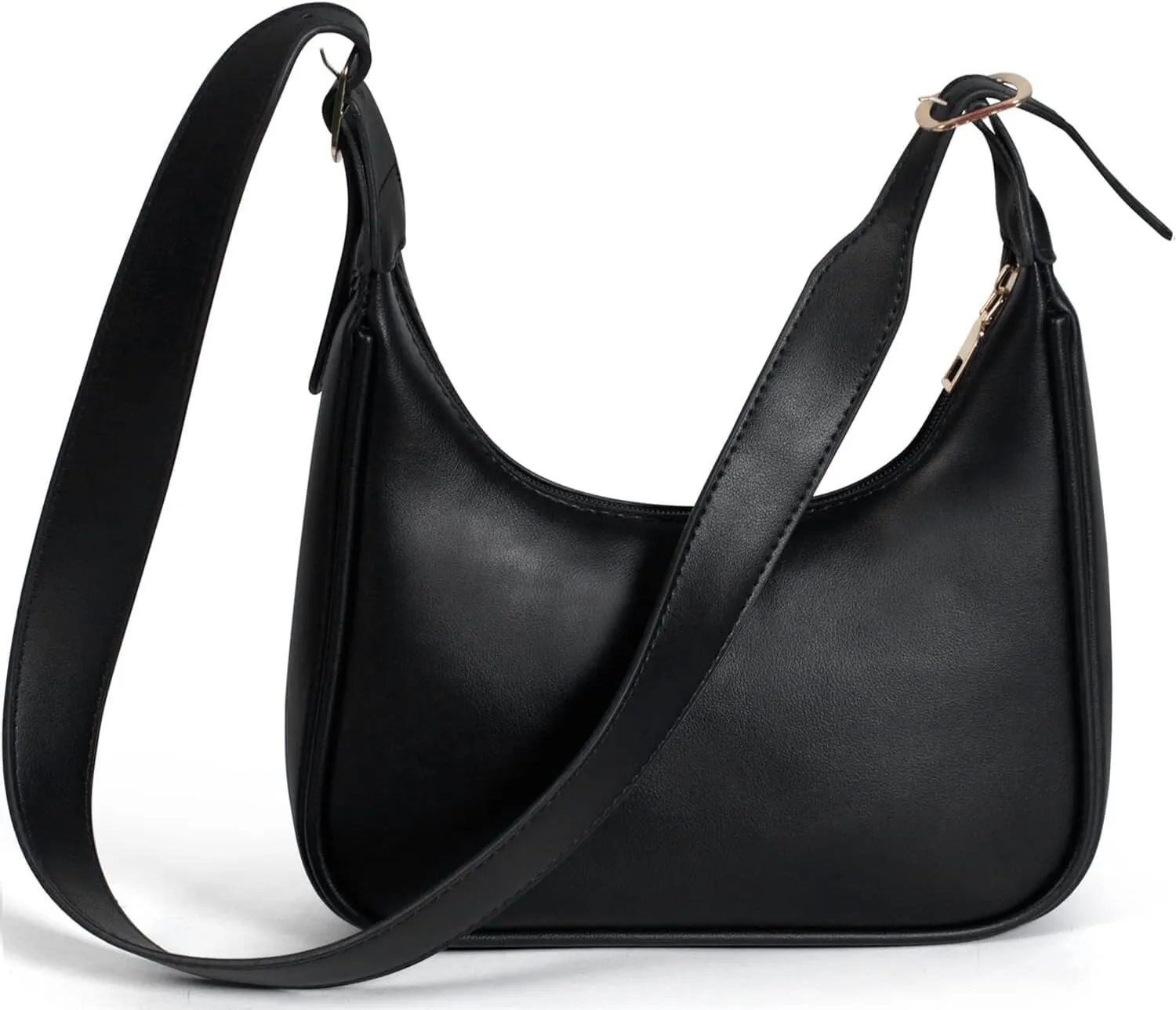 Classic Vegan Leather Handbag Women's Convertible Crossbody Shoulder Tote Bag with Adjustable Strap