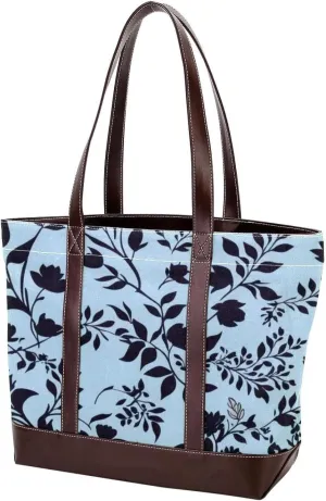 Colored Leaves-724 Tote Bags Durable Leather Canvas Purses and Handbags for Women Top Handle Shoulder Satchel Hobo Bags