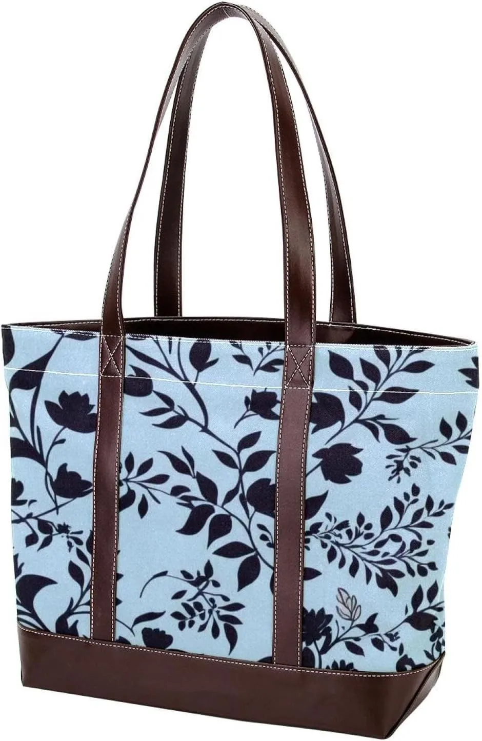 Colored Leaves-724 Tote Bags Durable Leather Canvas Purses and Handbags for Women Top Handle Shoulder Satchel Hobo Bags