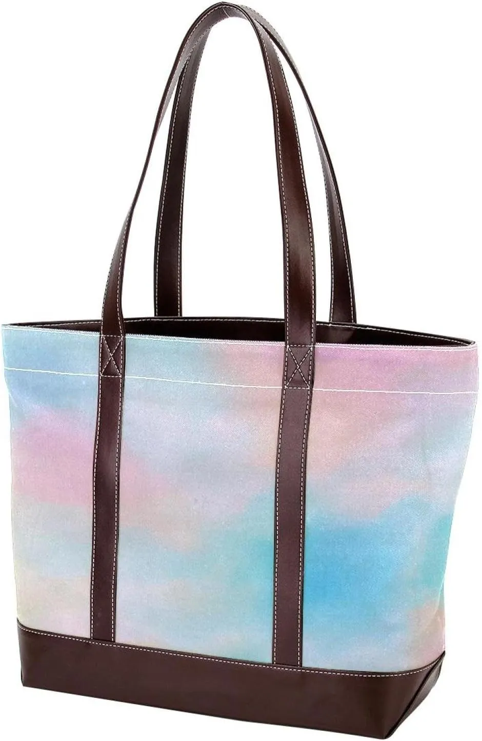 Colorful Tie Dyeing-34 Tote Bags Durable Leather Canvas Purses and Handbags for Women Top Handle Shoulder Satchel Hobo Bags
