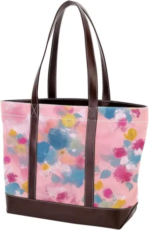 Colorful Tie Dyeing-97 Tote Bags Durable Leather Canvas Purses and Handbags for Women Top Handle Shoulder Satchel Hobo Bags
