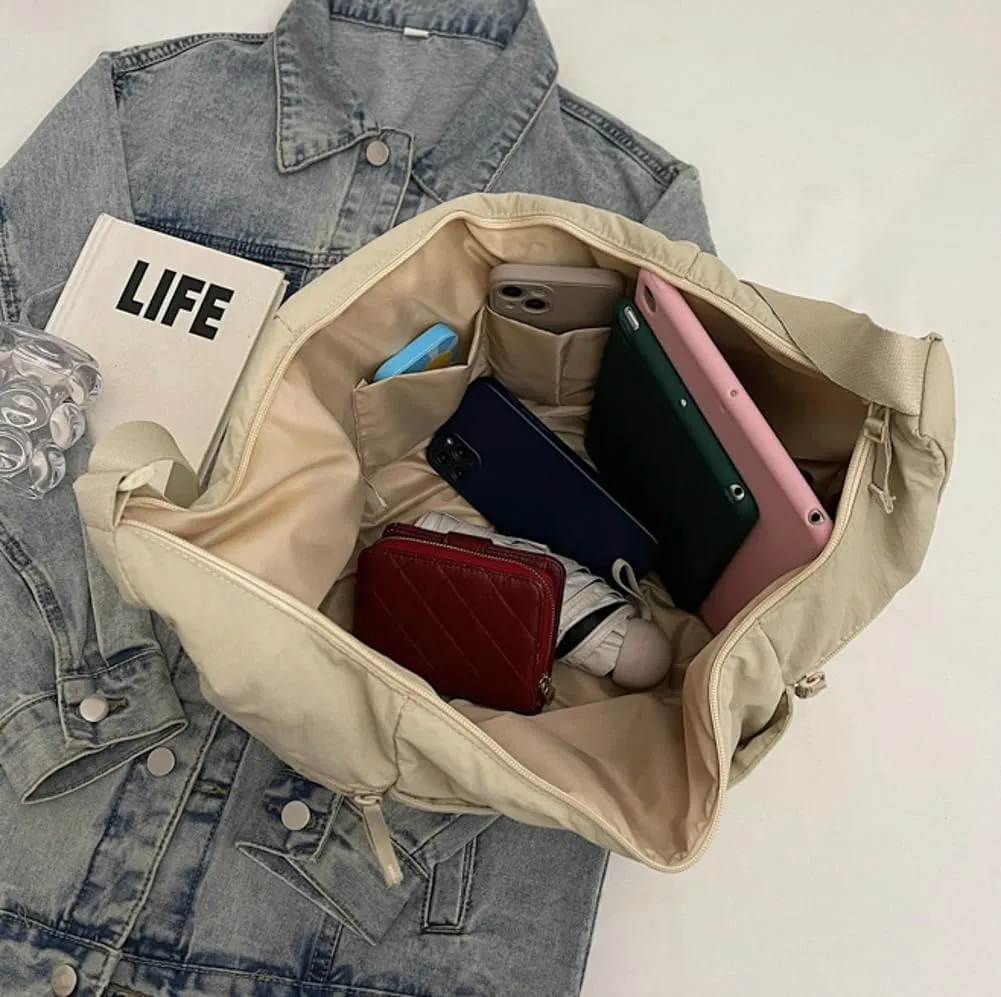 corduroy Crossbody Bag for Women Lightweight Underarm Shoulder Purse Trendy Crescent Sling Hobo Bags Cute Tote Handbag 2025