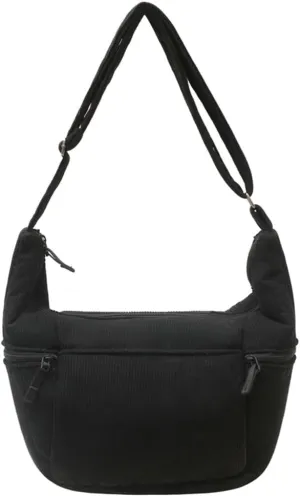 Corduroy Crossbody Bag for Women Lightweight Underarm Shoulder Purse Trendy Crescent Sling Hobo Bags Cute Tote Handbag