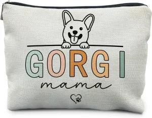 Corgi Mama Makeup Bag - Cosmetic Pouch for Corgi Lovers