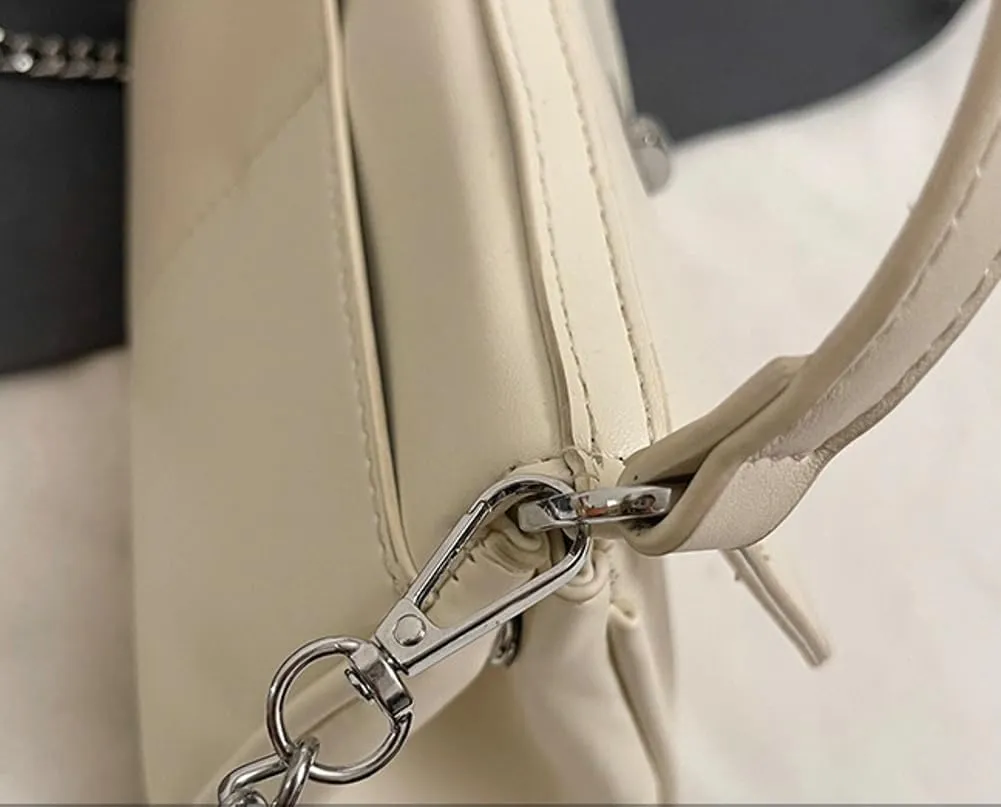 Crescent Hobo Bags Women Trendy PU Leather Underarm Shoulder Bag Cute Crossbody Purse Summer Red Purse Tote Handbag