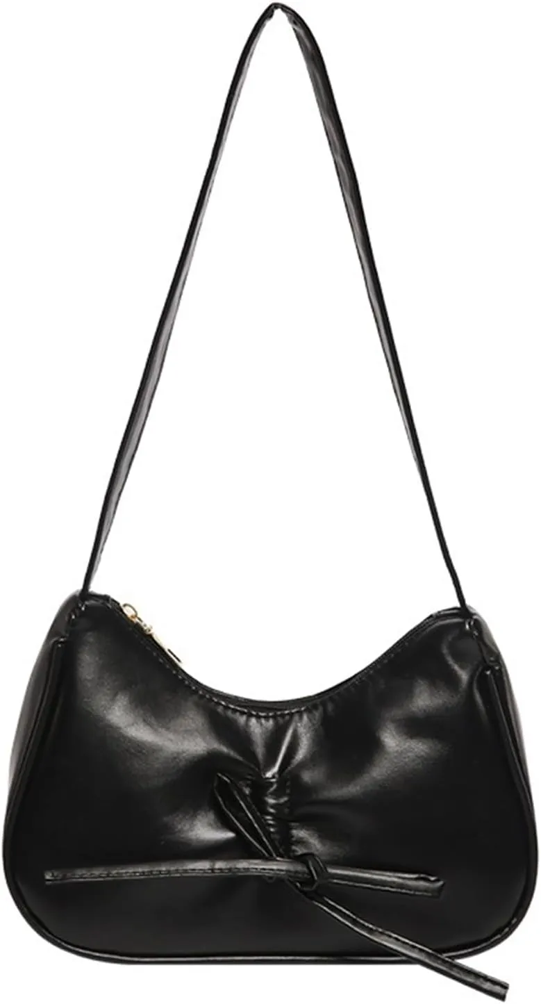 Crescent Shoulder Bags for Women,Small Hobo Tote Handbag,Crescent Bag,Clutch Purse Underarm Bag with Zipper Closure